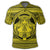 Hawaiian Map Madame Pele Mauna Kea Plumeria Polynesian Polo Shirt Yellow - Polynesian Pride