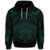 Hawaiian Map Madame Pele Polynesian Hoodie Dark Green - Polynesian Pride