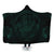 Hawaiian Map Madame Pele Polynesian Hooded Blanket Dark Green AH Hooded Blanket White - Polynesian Pride