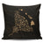 Hawaiian Map Manta Ray Gold Polynesian Pillow Covers - AH Pillow Covers Black - Polynesian Pride