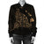 Hawaiian Map Manta Ray Gold Polynesian Bomber Jacket - AH - Polynesian Pride