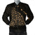 Hawaiian Map Manta Ray Gold Polynesian Bomber Jacket - AH Black Unisex - Polynesian Pride