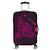 Hawaiian Map Manta Ray Pink Polynesian Luggage Covers - AH Black - Polynesian Pride