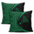 Hawaiian Map Manta Ray Polynesian Pillow Covers - Green - Circle Style - AH - Polynesian Pride