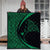 Hawaiian Map Manta Ray Polynesian Premium Quilts - Green - Circle Style - AH - Polynesian Pride