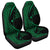 Hawaiian Map Manta Ray Polynesian Car Seat Covers - Green - Circle Style - AH Universal Fit Black - Polynesian Pride