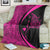 Hawaiian Map Manta Ray Polynesian Premium Blankets - Pink - AH - Polynesian Pride