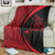 Hawaiian Map Manta Ray Polynesian Premium Blankets - Red - AH - Polynesian Pride