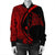 Hawaiian Map Manta Ray Polynesian Bomber Jacket - Red - AH - Polynesian Pride