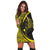 Hawaiian Map Manta Ray Polynesian Hoodie Dress - Yellow - Circle Style - AH - Polynesian Pride