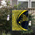 Hawaiian Map Manta Ray Polynesian Flag - Yellow - Circle Style - AH - Polynesian Pride