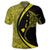 Hawaiian Map Manta Ray Polynesian Polo Shirt Yellow Circle Style - Polynesian Pride