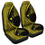 Hawaiian Map Manta Ray Polynesian Car Seat Covers - Yellow - Circle Style - AH Universal Fit Black - Polynesian Pride