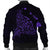 Hawaiian Map Manta Ray Purple Polynesian Bomber Jacket - AH - Polynesian Pride