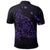 Hawaiian Map Manta Ray Purple Polynesian Polo Shirt - Polynesian Pride