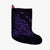 Hawaiian Map Manta Ray Purple Polynesian Christmas Stocking - AH Christmas Stocking 26 X 42 cm Black - Polynesian Pride