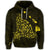 Hawaiian Map Manta Ray Yellow Polynesian Hoodie - Polynesian Pride