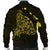 Hawaiian Map Manta Ray Yellow Polynesian Bomber Jacket - AH - Polynesian Pride