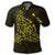 Hawaiian Map Manta Ray Yellow Polynesian Polo Shirt - Polynesian Pride