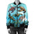 Hawaiian Map Sea Turtles Ocean Polynesian Bomber Jacket - AH - Polynesian Pride