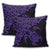 Hawaiian Map Turtle Hibiscus Kanaka Polynesian Pillow Covers - Purple - AH - Polynesian Pride