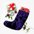 Hawaiian Map Turtle Hibiscus Kanaka Polynesian Christmas Stocking - Purple - AH - Polynesian Pride