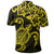 Hawaiian Map Turtle Hibiscus Kanaka Polynesian Polo Shirt Yellow - Polynesian Pride