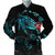 Hawaiian Map Turtle Hibiscus Ohana Honu Paua Shell Bomber Jacket - AH Black Unisex - Polynesian Pride