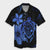 Hawaiian Map Turtle Hibiscus Plumeria Polynesian Hawaiian Shirt - Blue - AH Unisex Black - Polynesian Pride