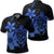 Hawaiian Map Turtle Hibiscus Plumeria Polynesian Polo Shirt Blue Unisex Black - Polynesian Pride