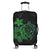 Hawaiian Map Turtle Hibiscus Plumeria Polynesian Luggage Covers - Green - AH Black - Polynesian Pride