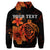 Custom Hawaiian Map Turtle Hibiscus Plumeria Polynesian Hoodie Orange - Polynesian Pride