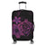 Hawaiian Map Turtle Hibiscus Plumeria Polynesian Luggage Covers - Pink - AH Black - Polynesian Pride