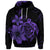 Custom Hawaiian Map Turtle Hibiscus Plumeria Polynesian Hoodie Purple - Polynesian Pride