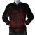 Hawaiian Map Turtle Hibiscus Polynesian Bomber Jacket - Red - AH Black Unisex - Polynesian Pride