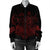 Hawaiian Map Turtle Hibiscus Polynesian Bomber Jacket - Red - AH - Polynesian Pride