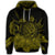 Hawaiian Map Turtle Hibiscus Polynesian Hoodie Yellow - Polynesian Pride