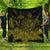 Hawaiian Map Turtle Hibiscus Polynesian Premium Quilts - Yellow - AH Black - Polynesian Pride