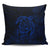 Hawaiian Map Turtle Kanaka Hibiscus Polynesian Pillow Covers - Blue - AH Pillow Covers Black - Polynesian Pride