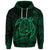 Custom Hawaiian Map Turtle Kanaka Hibiscus Polynesian Hoodie Green - Polynesian Pride