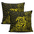 Hawaiian Map Turtle Kanaka Hibiscus Polynesian Pillow Covers - Yellow - AH - Polynesian Pride