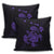 Hawaiian Map Turtle Ohana Hibicus Polynesian Pillow Covers - Purple - AH - Polynesian Pride