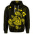 Custom Hawaiian Map Turtle Ohana Hibicus Polynesian Hoodie Yellow - Polynesian Pride