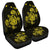 Hawaiian Map Turtle Ohana Hibicus Polynesian Car Seat Covers - Yellow - AH Universal Fit Black - Polynesian Pride