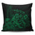 Hawaiian Map Turtle Tattoo Hibiscus Plumeria Polynesian Pillow Covers - Green - AH Pillow Covers Black - Polynesian Pride