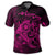 Hawaiian Map Turtle Tattoo Hibiscus Plumeria Polynesian Polo Shirt Pink - Polynesian Pride