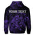 Custom Hawaiian Map Turtle Tattoo Hibiscus Plumeria Polynesian Hoodie Purple - Polynesian Pride