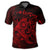 Hawaiian Map Turtle Tattoo Hibiscus Plumeria Polynesian Polo Shirt Red - Polynesian Pride