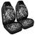 Hawaiian Map Turtle Tattoo Hibiscus Plumeria Polynesian Car Seat Covers - White - AH Universal Fit Black - Polynesian Pride