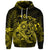 Custom Hawaiian Map Turtle Tattoo Hibiscus Plumeria Polynesian Hoodie Yellow - Polynesian Pride